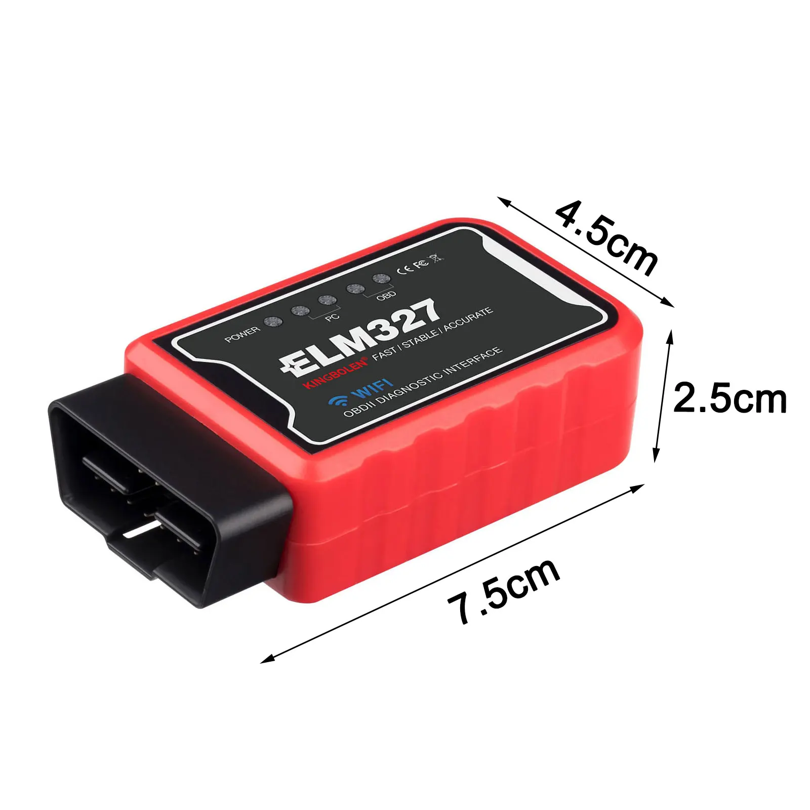 ELM327 WiFi/Bluetooth V1.5 PIC18F25K80 чип OBDII диагностический инструмент IPhone/Android ICAR2 OBD сканер
