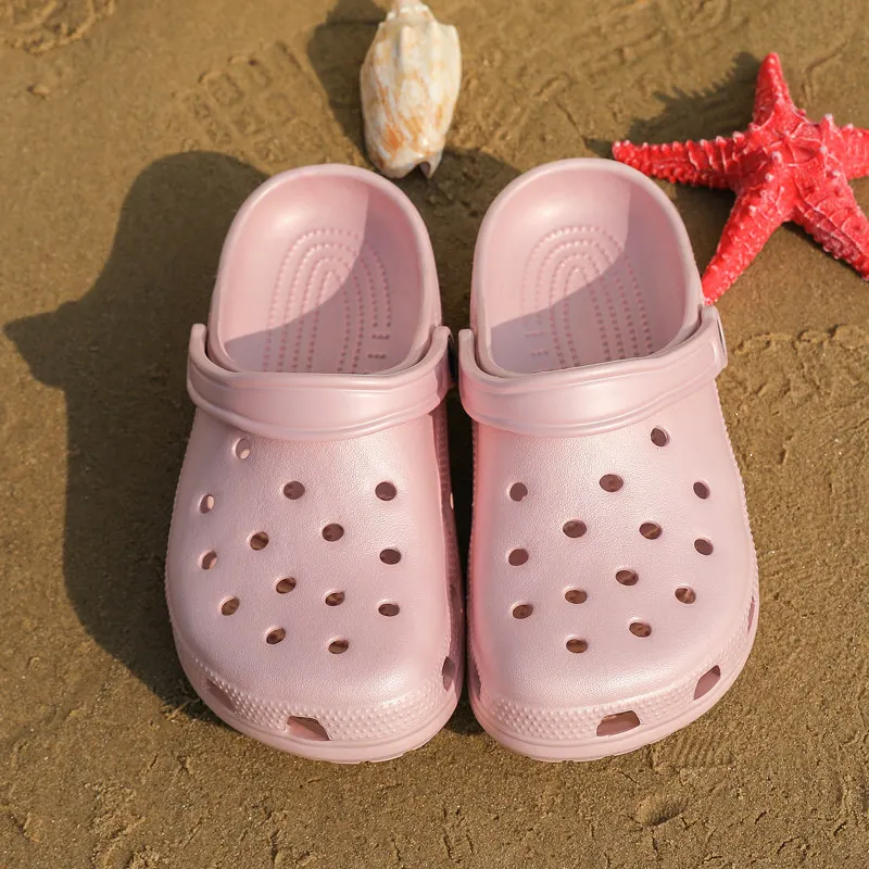 

Clogs Women Sandals 2021 Summer Ladies Beach Green Shoes EVA Lightweight Sandles Flat Unisex Colorful Shoe Sandalias