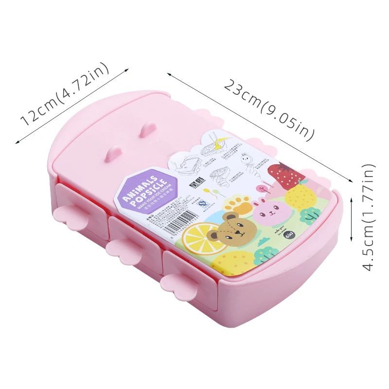 

Diy Silicone Popsicle Mold Cartoon Ice Cube Maker Reusable Bpa-Free Ice Pop Ice Cream Mold With Lids And Sticks Outils Desserts