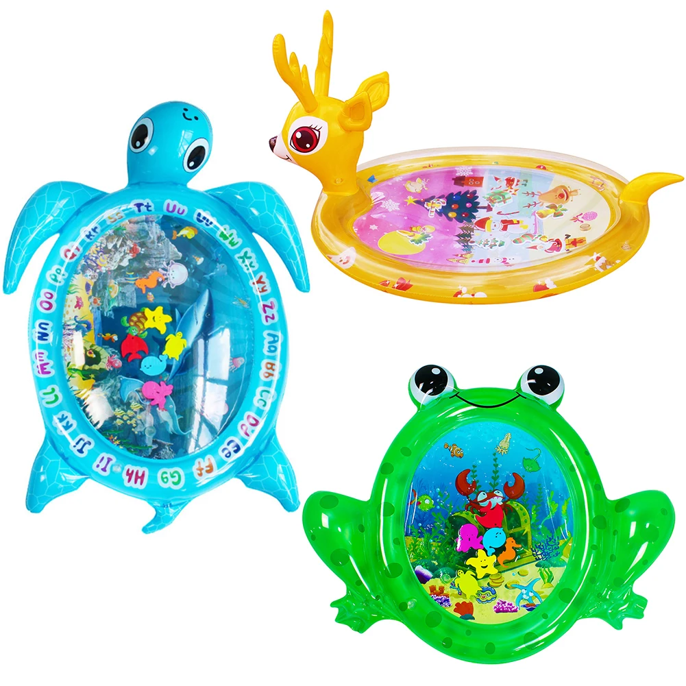 

Inflatable Water Mat Cushion Funny Baby Ice Mat Playmat Safety Cartoon Toys Play Mat for Kids Children Gifts