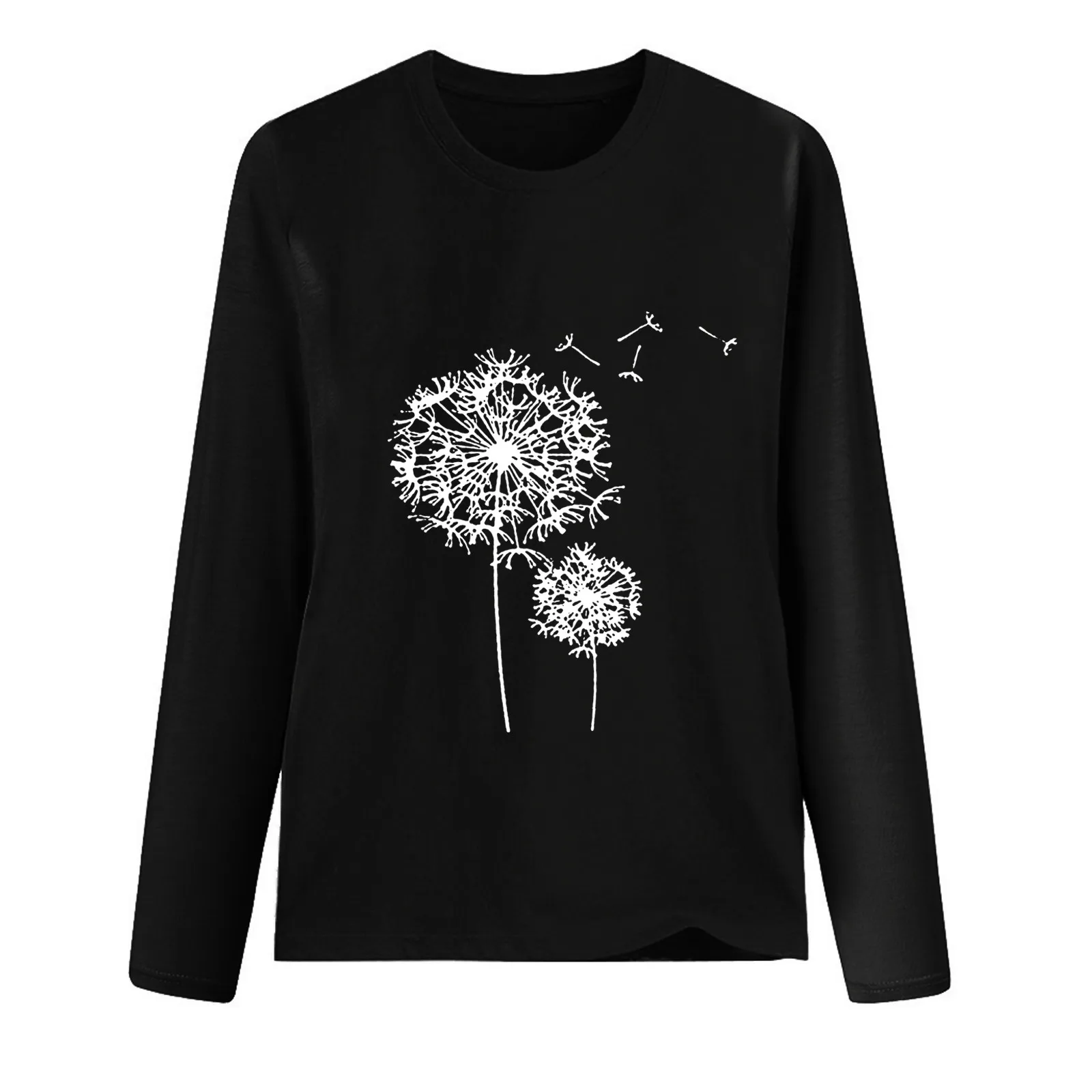 2021 Women's Sweetshirts Print O Neck Shirt Long Sleeve Casual Blouse Pullovers Top Autumn Street Sweatshirt футболка женский