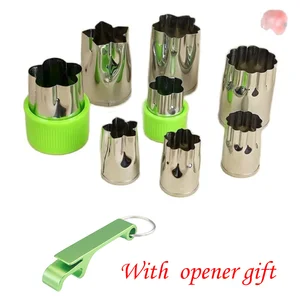 Рис устройство резки овощей и фруктов формы 8 шт.компл. футболки с короткими рукавами с формочка Нержавеющаясталь торта печенье автомат для резки печенья Форма инструменты