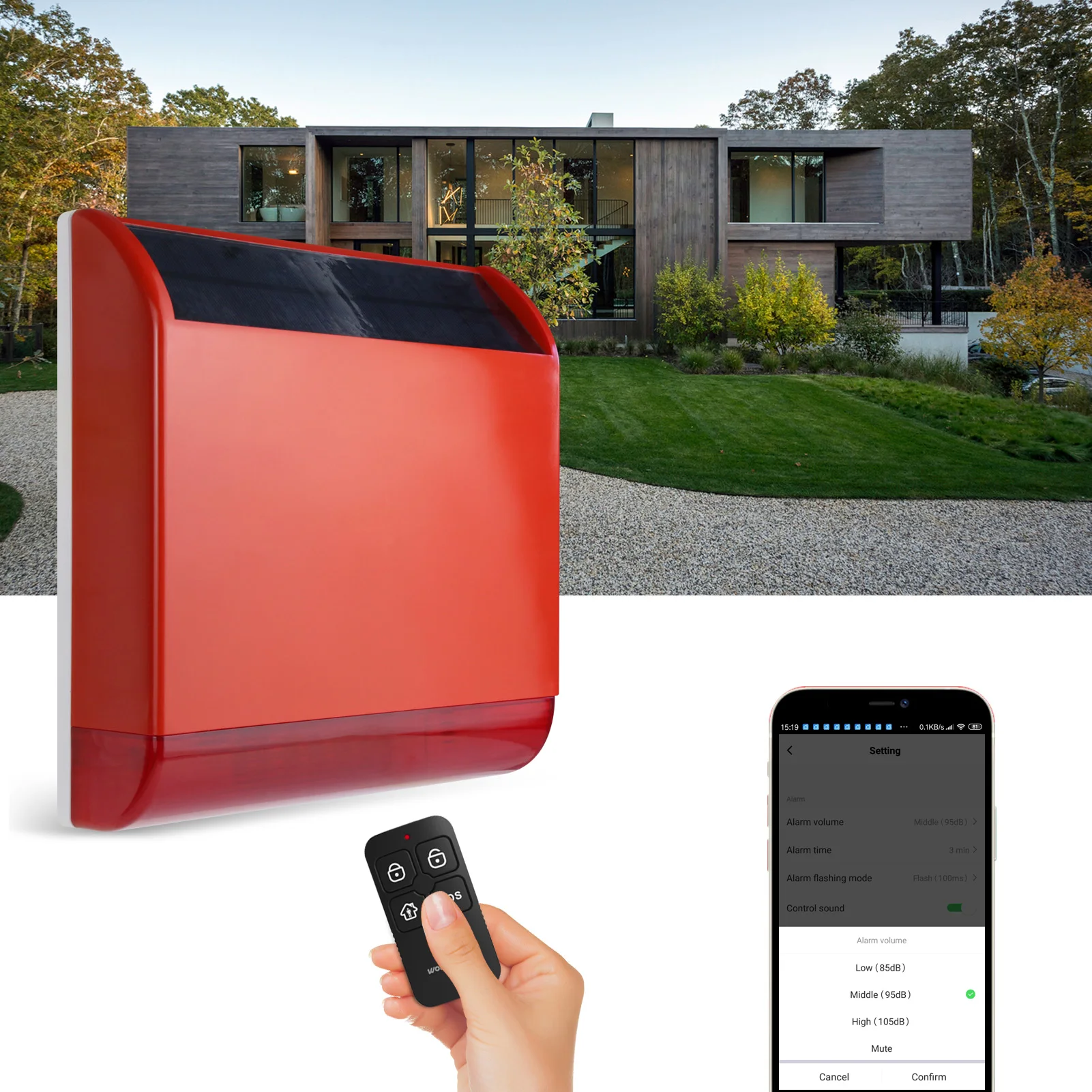 

Умная Система охранной сигнализации с кнопкой SOS, 1080P