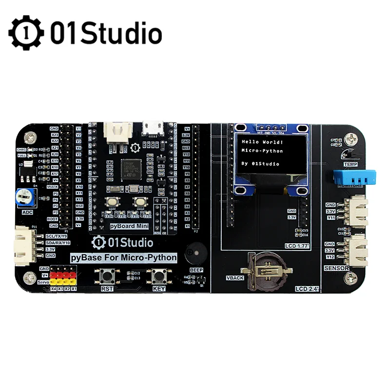 01Studio pyBoard Mini STM32F411CEU6 Micropython STM32 макетная демо плата для встроенного