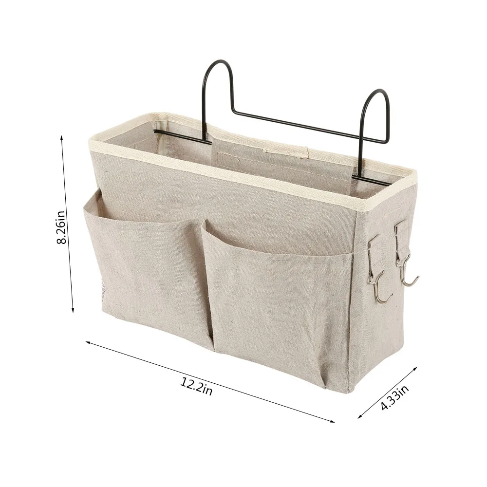 Bedside Storage Hanging Basket Bag Dormitory Garbage with Hook Wardrobe Items Fixed | Дом и сад