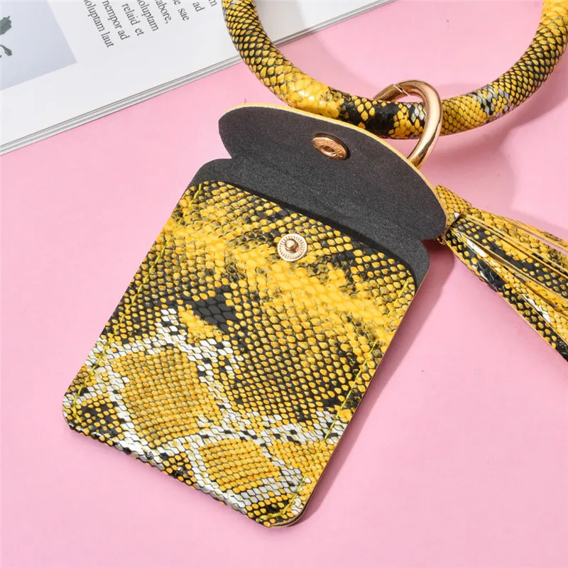 Новый Змеиный узор брелок для карт сумка женщин и мужчин разноцветный кошелек