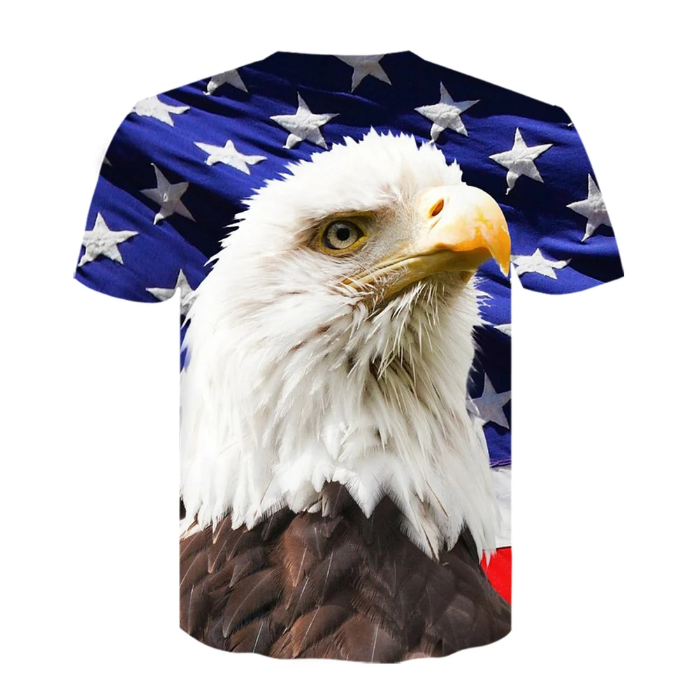 

2021 Fashion new 3D printing pattern men's summer white short-sleeved o-neck clean and refreshing breathable T-shirt boys