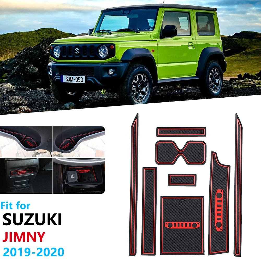 Нескользящий Резиновый коврик для ворот и чашки Suzuki Jimny 2019 2020 JB64 JB74 Sierra