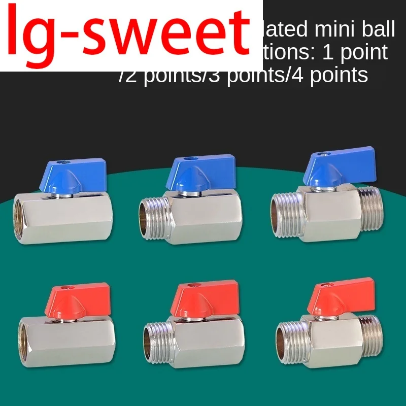 

Mini ball valve1/8 IN 1/4 IN 3/8 IN 1/2IN mini ball valve 1/8 1/4 3/8 1/2 DN6 8 10 15 valve switch pneumatic accessories