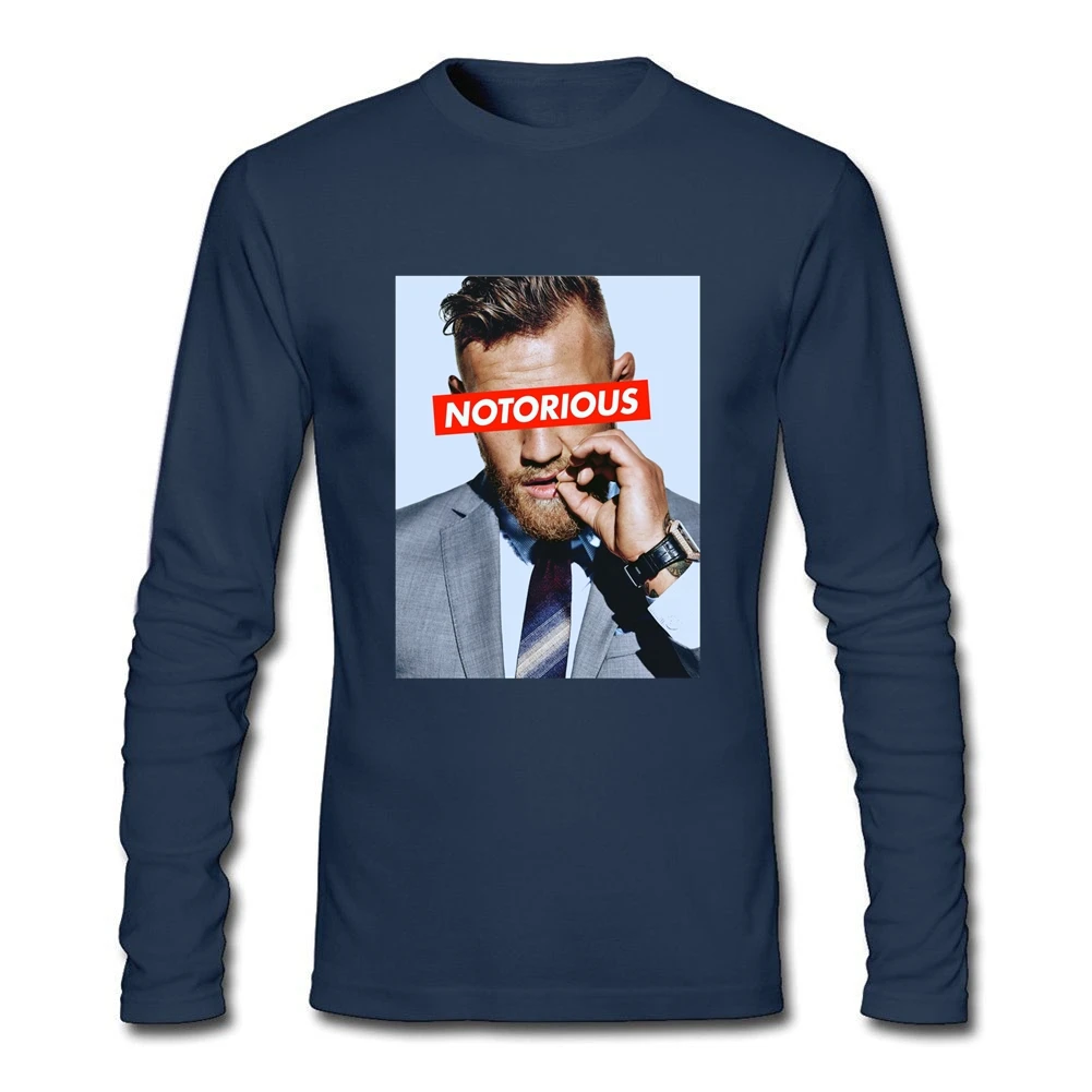 Конор Макгрегор пресловутой последние разработки футболка Для мужчин с длинными