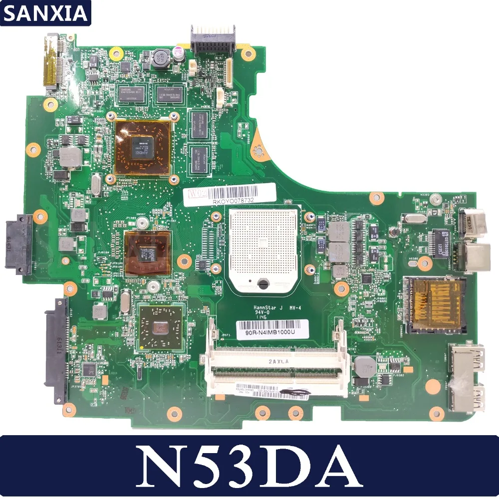 

KEFU N53DA Laptop motherboard for ASUS N53DA N53D original mainboard HD6650M