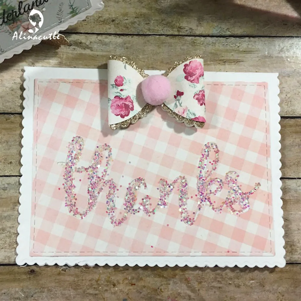 Металлические Вырубные штампы Alinacutle вырезанные надписи алфавит буквы