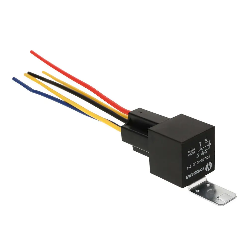 5pcs DC 12V Wire Harness Adapter Connector 5 Pin / Socket for Auto Car Stereo System Universal 30/40 Amp | Обустройство дома