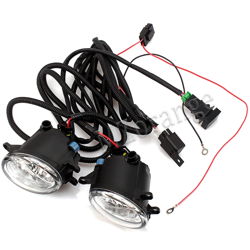 2 Lights with Wire MZORANGE противотуманная фара в сборе противотуманный светильник для TOYOTA AVENSIS AURIS RAV 4 III CAMRY для Corolla PRIUS YARIS 2003- светодиодный противотуманный светильник - Цвет: 2 Lights with Wire
