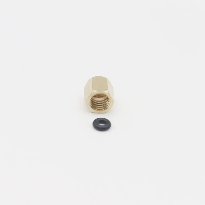 Small 3mmx2mm 10 шт. печатающая головка демпферный разъем Медная гайка с резиновым уплотнительным кольцом 3*2 мм 4*3 мм для Epson/Roland/Mutoh/Mimaki DX4 DX5 демпфер чернильный DX7 - Цвет: Small 3mmx2mm