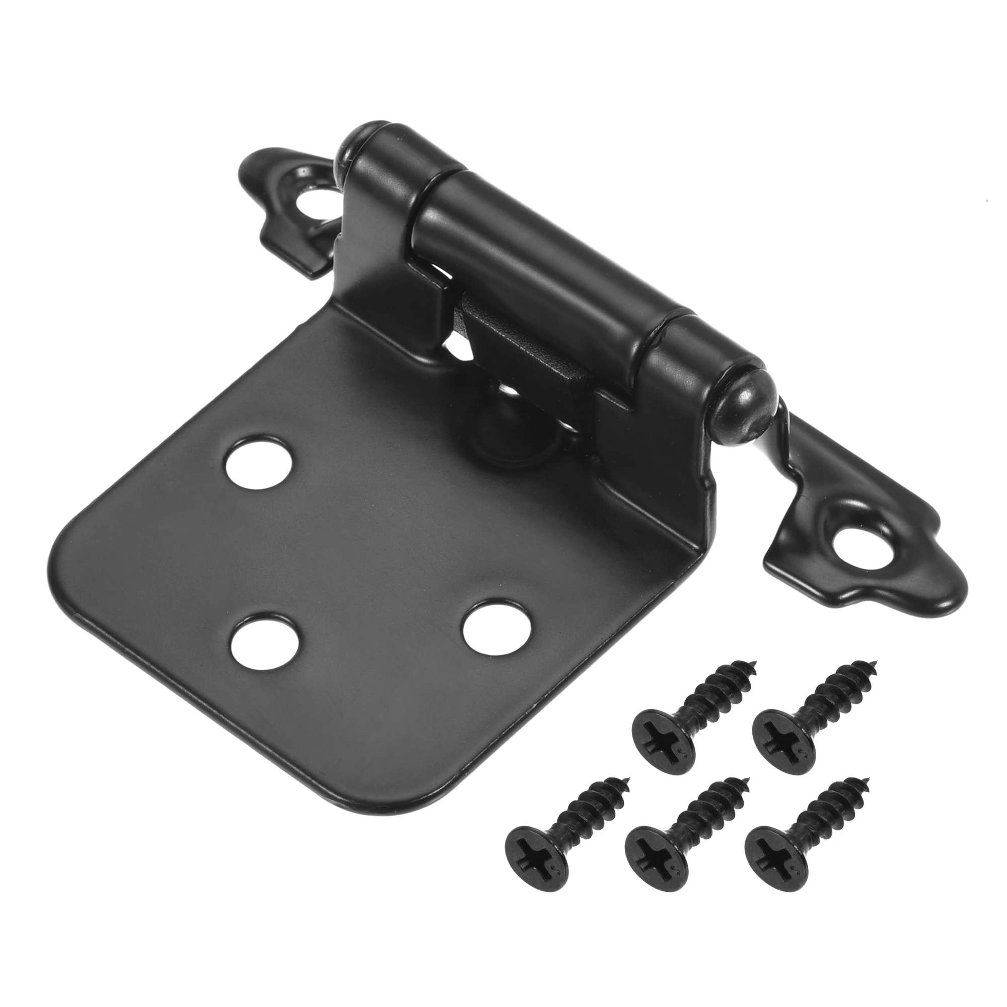 

Uxcell 1/2 Inch Overlay Cabinet Hinges Self Closing 2.76 Inch for Cupboard Closet Door with Screws Black 10 Pcs