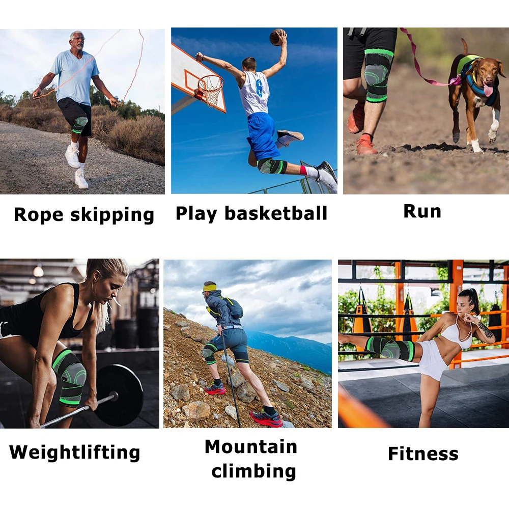 Эластичный наколенник для занятий Баскетболом волейболом и бегом бандаж