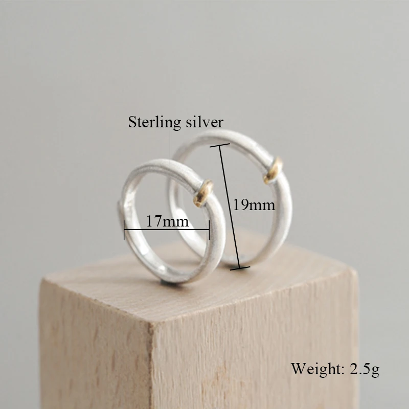 Модное кольцо из стерлингового серебра 925 пробы и никеля золотого цвета с матовой