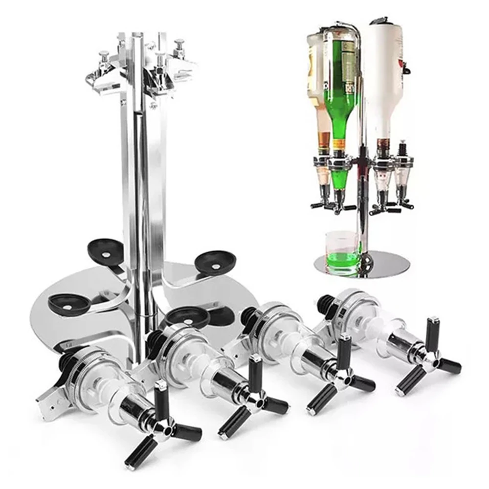 4 головки профессиональные настольные вращающиеся стеллажи диспенсер для вина KTV