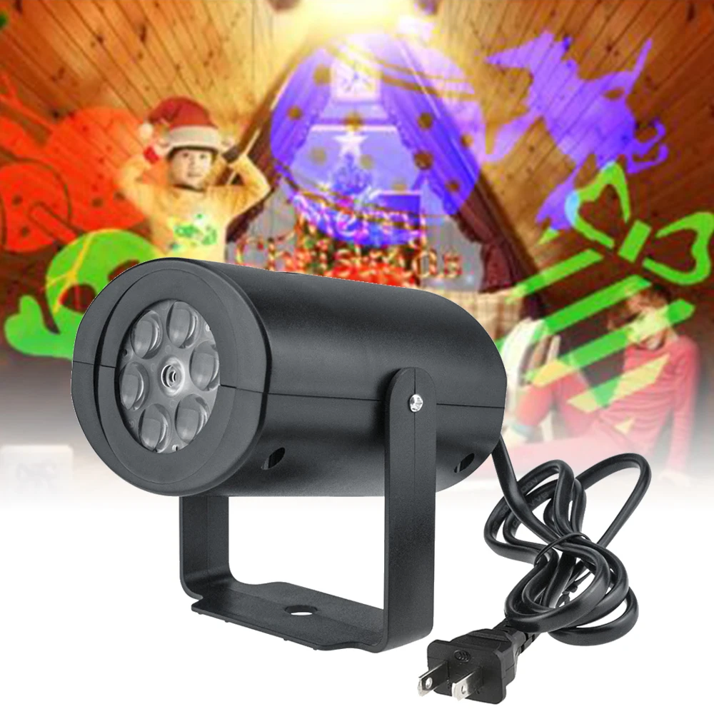 

Christmas Led Projection Light 12 Pattern Colorful Rotating Projector 4W Stage Light Holiday Party Supplies Children's Gifts New
