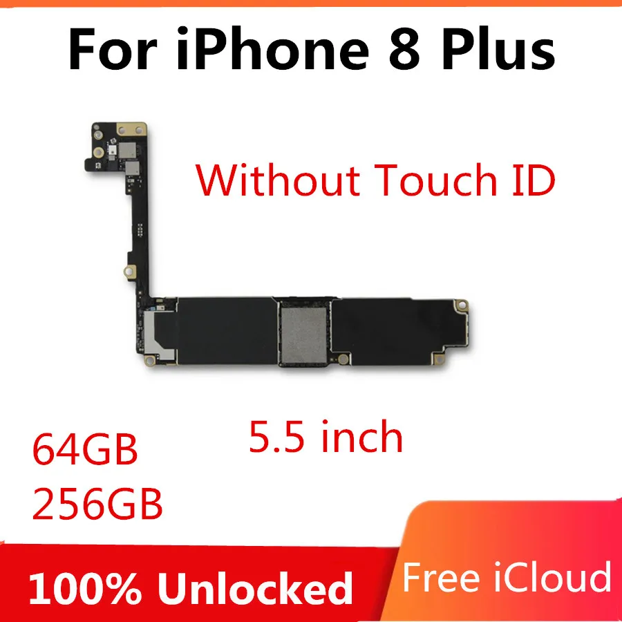 Разблокированная материнская плата для iphone 8 Plus 5 дюймов с/без сенсорного ID без
