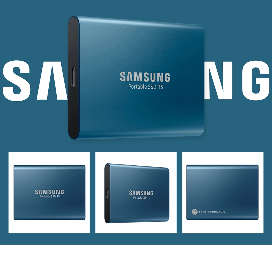 Samsung T5 портативный SSD 250 ГБ 500 1 ТБ 2 ТБ USB3.1 Внешние накопители USB 3,1 Gen2 Совместимость с ПК
