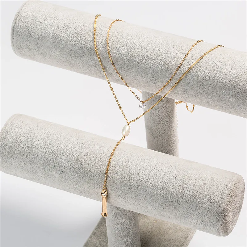 

Minimalist 26 A-Z Letter Name Initial Necklaces For Women Gold Color Long Chain Letter I Crystal Pendant Necklace Party Gift