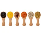 Маленькая ложка из натурального дерева, ложка для чая, меда, кофе, приправ, соли, сахара, приправ, инструменты для готовки, посуда, кухонные гаджеты