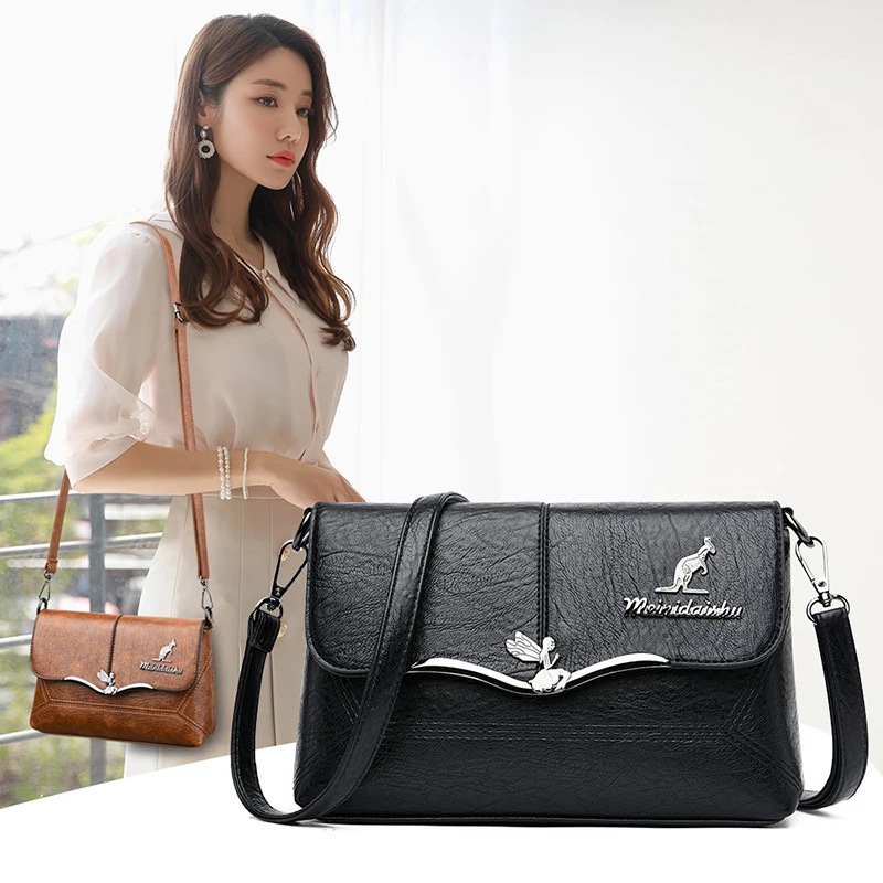 

OLD TANG High Quality PU Leather Shoulder Crossbody Bags for Women 2020 New Designer Solid Color Bag Fashion Casual Handbag