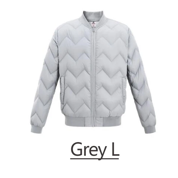Grey L Xiaomi Mijia Uleemark мужская куртка на гусином пуху легкий вес модный дизайн 20D ткань высокой плотности замок температура холодное сопротивление - Цвет: Grey L