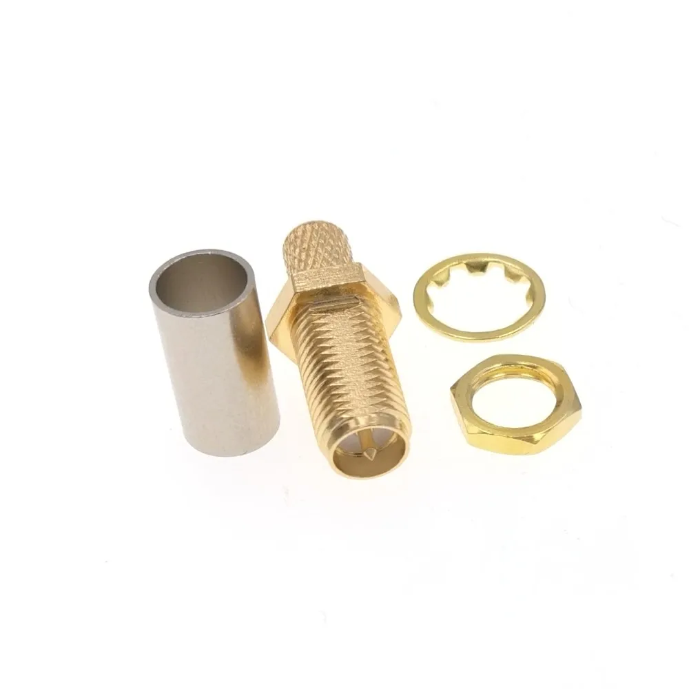 RP SMA мама гайка перегородка для RG58 LMR195 RG400 RG142 RF соединитель|connector pitch|connector boardconnector