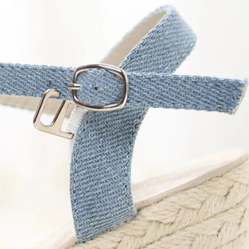 Летние женские сандалии на платформе с открытым носком женская обувь танкетке