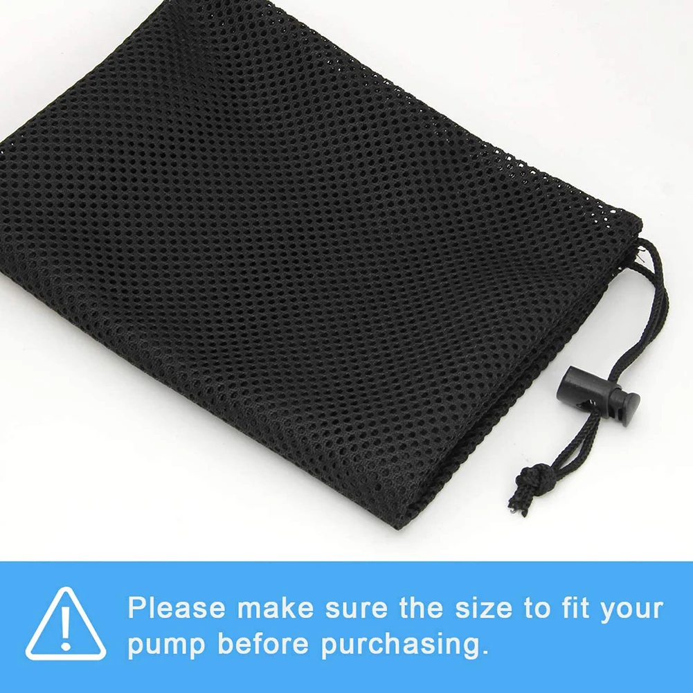 2Pcs Folding Pond Large Pump Barrier Bag Strainer Drawstring Filter Mesh Pouch | Дом и сад