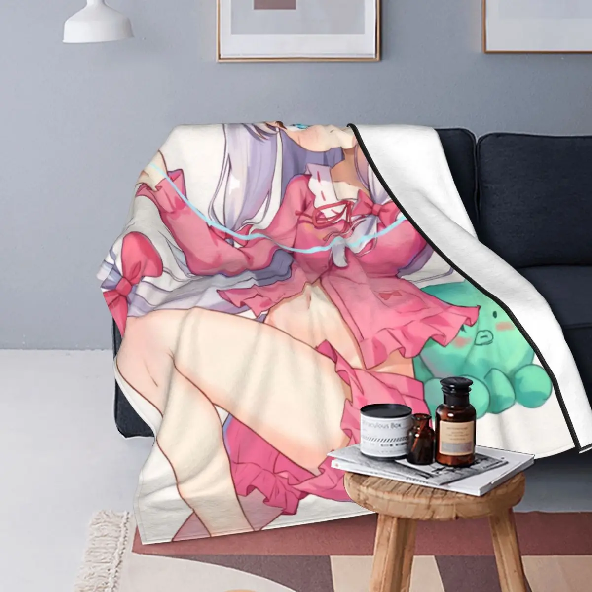 

Одеяло Eromanga Sense, Фланелевое летнее Аниме Манга, японское многофункциональное теплое покрывало для дивана, дивана, ковер