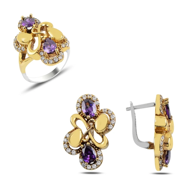 

Silverlina Silver Zircon Stone Authentic Set