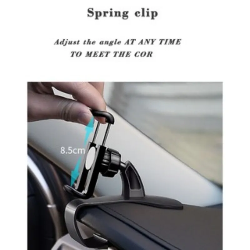 car dashboard mount phone holder stand clip on cradle universal cell phone gps support clip bracket rotatable for mobile phone free global shipping
