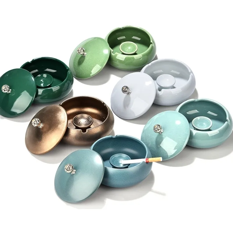 Новый год 1 шт пепельница в стиле Ретро креативный керамический орнамент для