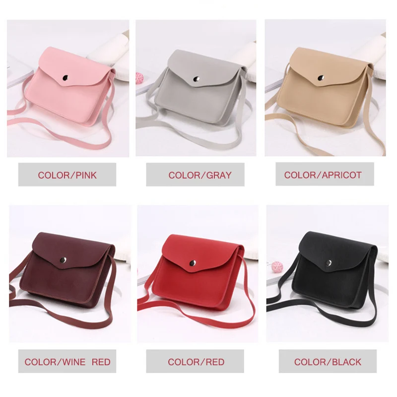 

Fashion Women Candy Color Shoulder Bag Leather Purse Adjustable Strap Summer Ladies Girl Causal Messenger Crossbody Bags New
