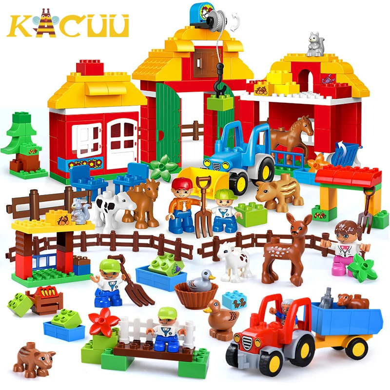 

Animal Figures Set Zoo Big Size Building Blocks Animals Lion Giraffe Dinosaur Blocks Building Toys For Children Kid Gift