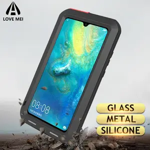 love mei metal case for huawei p40 pro p20 p30 lite mate 30 20 10 lite pro shockproof anti fall phone cover rugged armor cases free global shipping