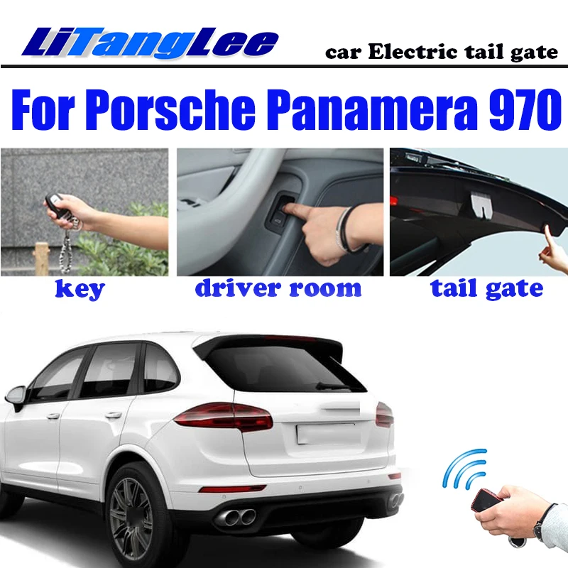 

LiTangLee Car Electric Tail Gate Lift Tailgate Assist System For Porsche Panamera 970 2009~2016 Remote Control Trunk Lid
