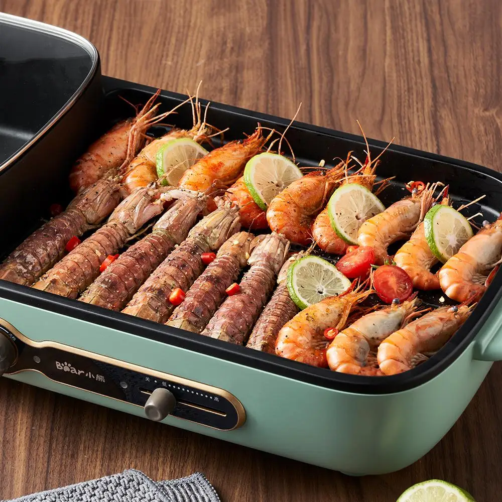 Горячий горшок для барбекю один горячего электрическая сковорода выпечки