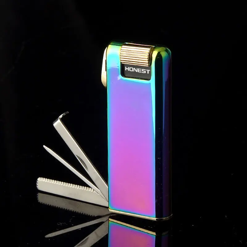 Честная креативная наклонная газовая зажигалка с многофункциональной