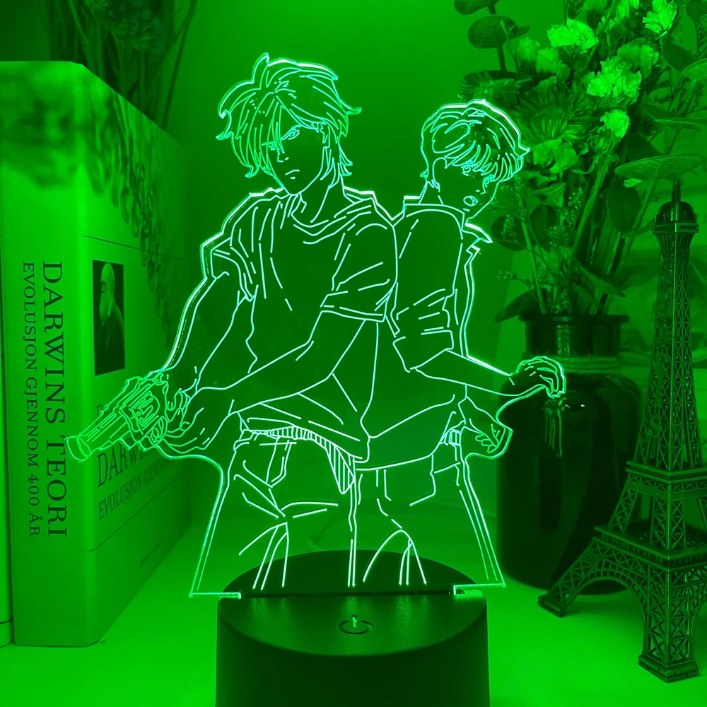 

3D Lamp Banana Fish Led Night Light Anime for Bedroom Decor Child Kids Birthday Gift Manga Gadget Dropshipping Lamp