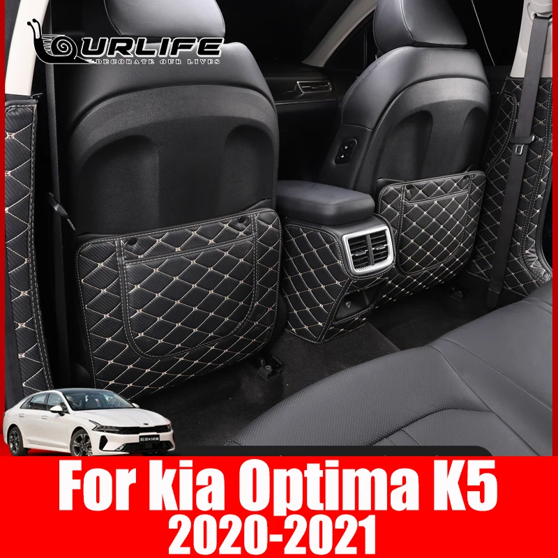 Protector de cuero PU para asiento de coche, funda impermeable antisuciedad para Kia Optima K5 2020 2021, accesorios
