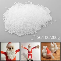 50g100g200g white polymorph thermoplastic pellet handmade diy toys filled thermoplastic polycaprolactone particles