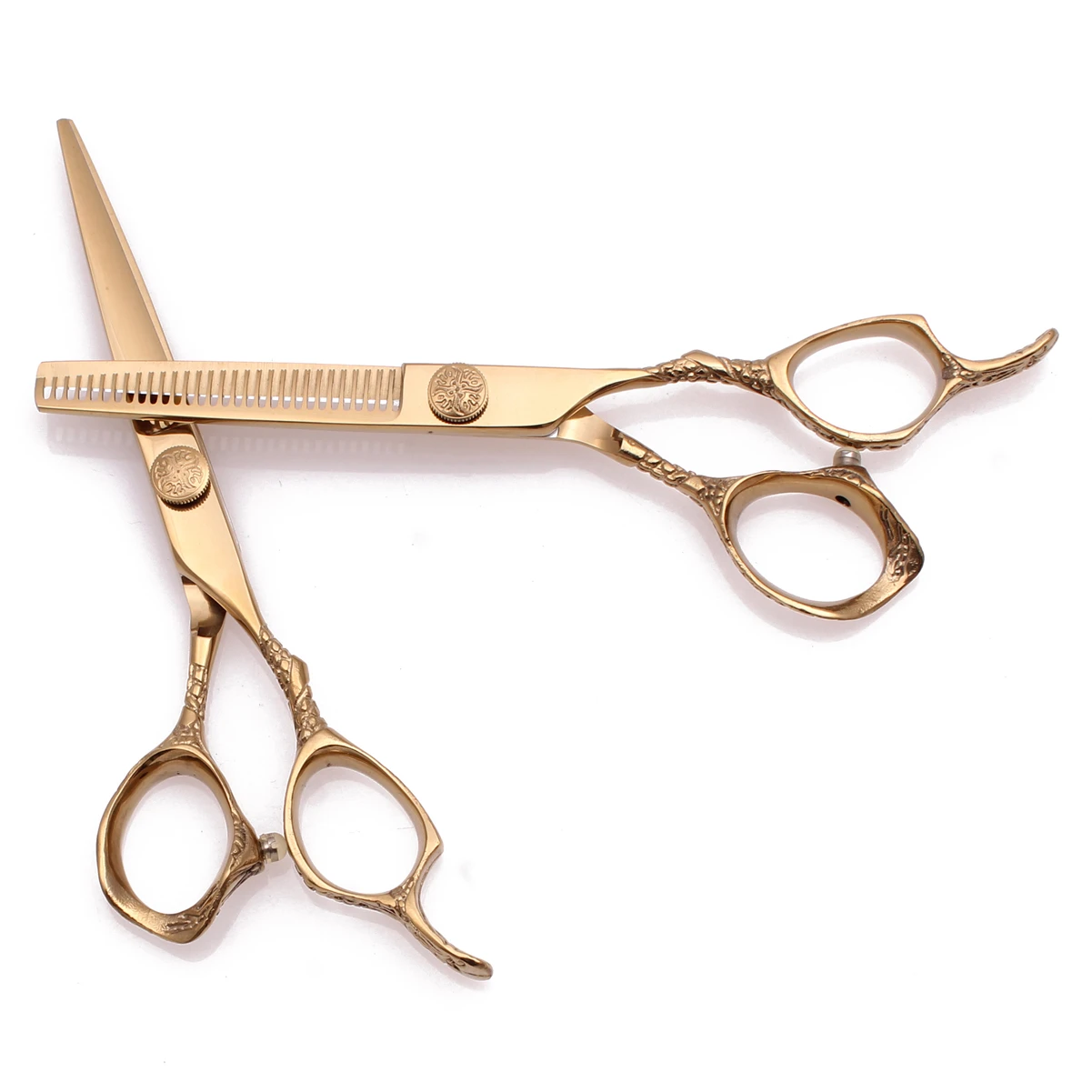 

Barber Hair Scissors 5.5" 6" 440C Hairdressing Cutting Scissors 9001# Thinning Shears Dragon Handle Dropshipping Salon Haircut