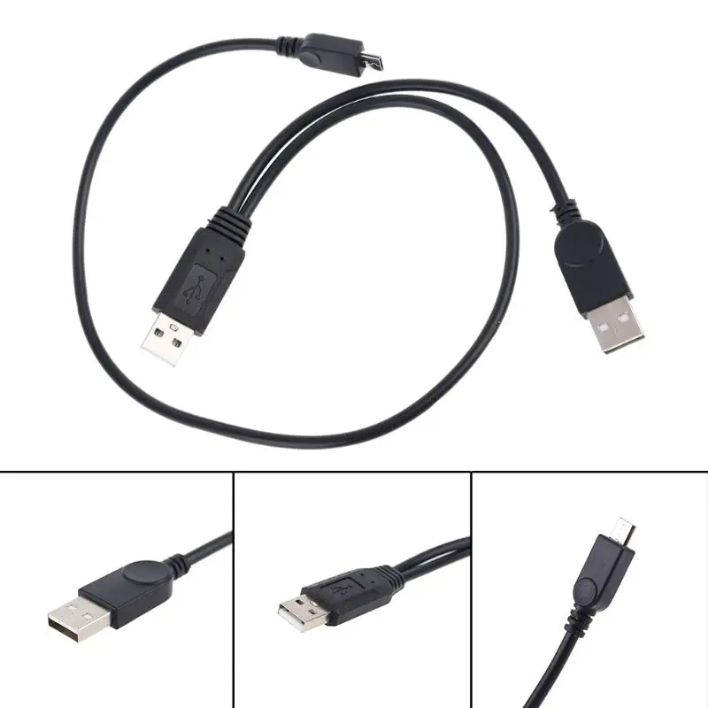 USB к Micro кабель для передачи данных адаптер с источником питания внешнего