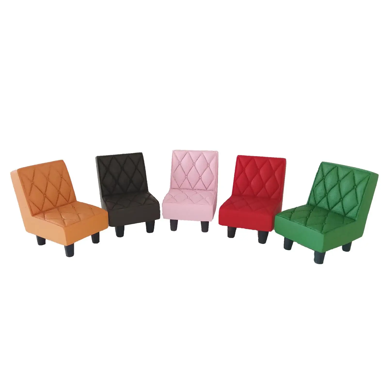 Retro Vintage Solid Color Chair Stool Furniture Dollhouse Mini Decor Toy