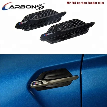 

Auto Carbon Replacement Side Fender Air Duct Vent Trims For BMW F87M2 2015+
